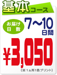 基本コース お届け日数7〜10日間 2400円